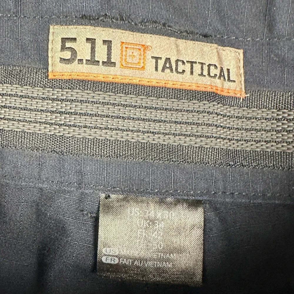 5.11 Tactical Pants Mens 34X30 Dark Navy Ripstop Cargo Work Utility Straight Leg